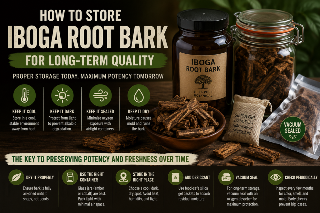 How to Store Iboga Root Bark for Long-Term Quality