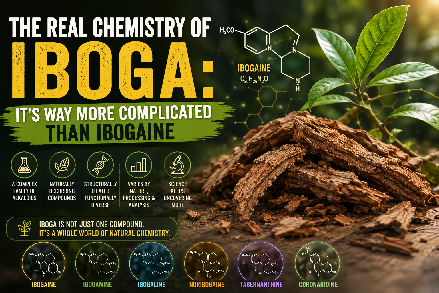 The Real Chemistry of Iboga: It's Way More Complicated Than Ibogaine