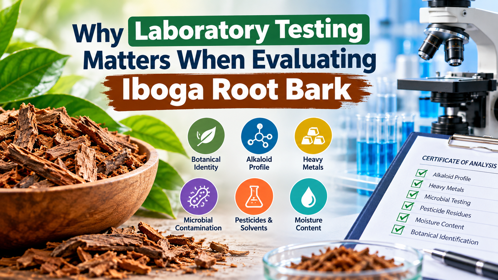 Laboratory Testing for Iboga root bark